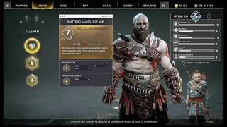 God Of War 2018 Smoldering Brimstone Armor EPIC FULL SET [upl. by Dnanidref]