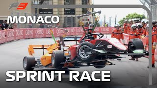 F3 Sprint Race Highlights  2024 Monaco Grand Prix [upl. by Nolak]