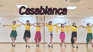 Casablanca Line Dance카사 브랑카lmproverDemoampCount [upl. by Torbart]