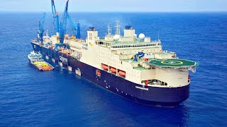 Top 10 Biggest Pipe Laying Vessels in the World [upl. by Dorena300]