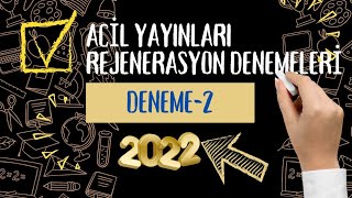 ACİL YAYINLARI REJENERASYON DENEMELERİDeneme2 [upl. by Ytteb]