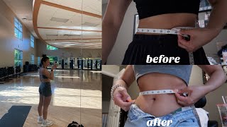 i did daisy keech’s abs and booty workout for a week  before amp after results [upl. by Ennovyhc]