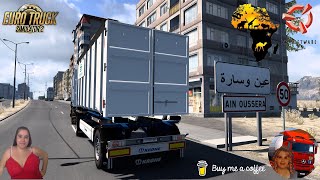 Euro Truck Simulator 2 150 Hooklift for Seb Swap Body Pack Delivery to Algeria  DLCs amp Mods [upl. by Haela]