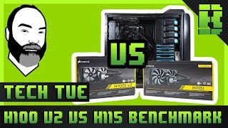 Corsair H100i v2 Vs H115i Setup Installation amp Benchmark [upl. by Etnomal446]