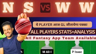 NS VS WW  NS VS WW DREAM11 TEAM PREDICTION  MCA T20 Super Series dream11prediction dream11 t20 [upl. by Norga]