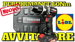 PARKSIDE PERFORMANCE Trapano Avvitatore 60Nm BRUSHLESS PABSP 20 Li C3 lidl parkside performance [upl. by Downe]