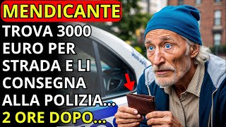 UN MENDICANTE TROVA 3000 EURO PER STRADA E LI CONSEGNA ALLA POLIZIA2 ORE DOPO UOMINI IN GIACCA [upl. by Mavilia879]