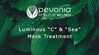 Pevonia Luminous C amp Sea Mask Treatment [upl. by Knuth]