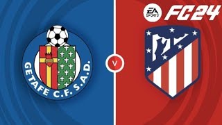 Getafe vs Atlético Madrid  Laliga  FC 24 [upl. by Carnay505]