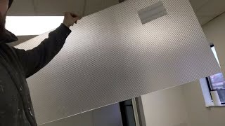 How to cut plastic fluorescent light covers  diffusers [upl. by Brynne]