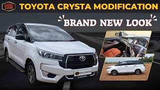 Toyota Crysta Modification  Innova Crysta Conversion  Crysta Facelift  141 Car Modified [upl. by Sandi]