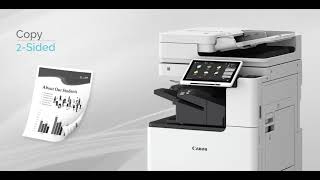 How to 2Sided Copy on the Canon imageRUNNER ADVANCE DX [upl. by Taimi]