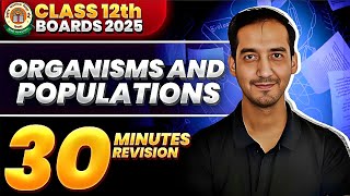 Organisms and Populations Class 12 Quick Revision  NEETCBSE Sourabh Raina [upl. by Ekez]