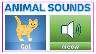 Animal Sounds for kids  Learn Animal name and sound for children [upl. by Quintina940]