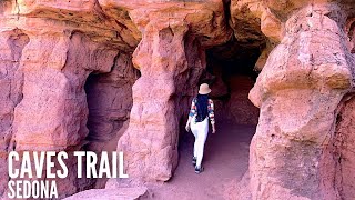 Raven Caves in Sedona  Red Rock Secret Mountain Wilderness Short Hike [upl. by Cordelie]