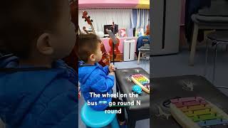 Baby bos lesson music 🎶 violin 🎻 piano 🎹 aktifitastkwhk aktifitastkwhongkong penjagaatm [upl. by Ennovahs]