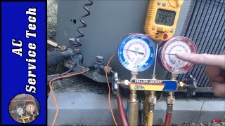 Charging Freon Checking the Freon R22 Refrigerant Charge Step By Step and How to tell if its Low [upl. by Itirp]