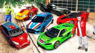 ALLE SUPERHELDEN AUTOS GEKLAUT in GTA 5 RP [upl. by Hahseram811]