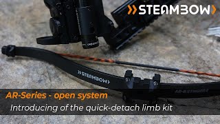 Introducing Steambows quickdetach limb upgrade kits for the AR6 Stinger II crossbow range [upl. by Paxton]