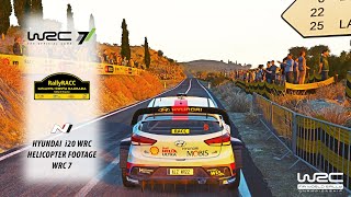 HYUNDAI i20 WRC  RALLY SPAIN  HELICOPTER FOOTAGE  SPECIAL STAGE  WRC 7 [upl. by Wilhelm]