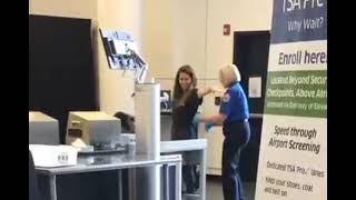 TSA Pat down for woman [upl. by Ibocaj272]