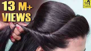 CUTE Wedding hairstyle for girls  BRIDAL Hairstyles  Hair Style Girl  PUFF Hairstyles [upl. by Pearla97]