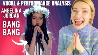 Vocal Coach Reacts ANGELINA JORDAN Bang Bang Live on Norways Got Talent In Depth Analysis [upl. by Sivatco]