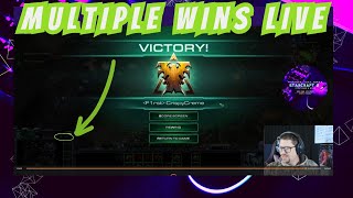 Starcraft 2 Multiple Wins on TWITCH LIVE stream [upl. by Hurst]