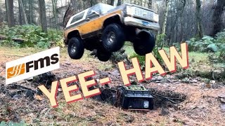 FULLY LOADED TRX4 BEATER THE FMS FCX10 CHEVY K5 The ‘Fall’ Guy [upl. by Nairadal]