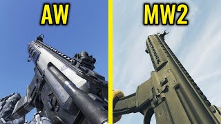 COD Advanced Warfare vs MW2 2022  Weapons Comparison [upl. by Shannah]