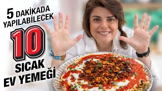 5 Dakikalık EN Güzel 10 Sıcak Ev Yemeği Tarifi  Kebap İskender Bezelye Kuru Fasulye amp Pilav [upl. by Yttocs]