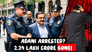 ADANI ARRESTED Adani Group Stocks fall [upl. by Mukerji]