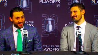 Chris Kreider and Vincent Trocheck Game 6 Post Game Press Conference  Rangers vs Hurricanes  NHL [upl. by Odnam]