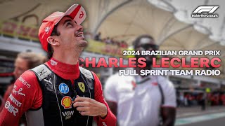 Charles Leclerc Full Sprint Team Radio  2024 Brazilian Grand Prix [upl. by Cavan]