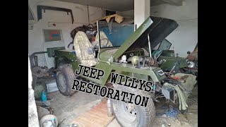 Jeep Willys CJ3a Restoration Ep4 [upl. by Emogene993]