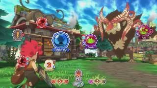 Little Town Hero  PS4 Easy Mode Battle Gameplay [upl. by Rosecan69]