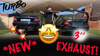 Building a NEW 3 Exhaust For The M104 TURBO SWAP Mercedes W203  How Will It SOUND [upl. by Ayrb]