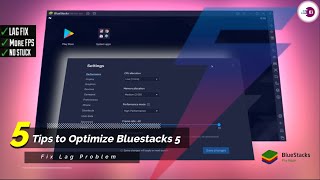 5 Tips to Optimize Bluestacks 5 for LowEnd PCs Fix Lag Problem [upl. by Hernardo]