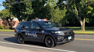 Southington Police Department Car 14 responding with Wail and Yelp [upl. by Wende969]