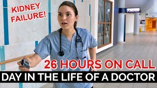 26 HOUR CALL SHIFT Day in the Life of a Doctor Kidney Failure Dialysis [upl. by Tihor]