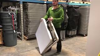 6 Foot Folding Table  How To Setup [upl. by Dirraj]