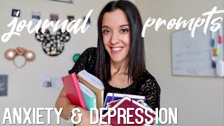 15 journal prompts for anxiety and depression ⎮ JOURNALING FOR MENTAL HEALTH [upl. by Imeon482]