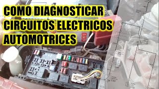 PRUEBAS BASICAS EN CIRCUITOS ELECTRICOS AUTOMOTRICES  PARA PRINCIPIANTES [upl. by Nevil610]