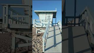 Lifeguard tower on LA beach [upl. by Neelahtak]