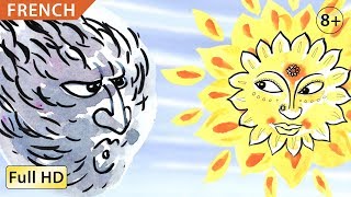 Le Vent et le Soleil  Apprendre le Français avec soustitres  Histoire pour enfants quotBookBoxcomquot [upl. by Earaj]