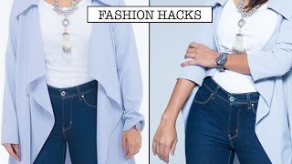 How To Instantly Fix Long Sleeves  No Sew [upl. by Templa]