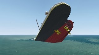 From the Depths Sinking Titanic Project Minecraft Design [upl. by Trinia]