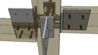 Prefabricated TimberSteel Connection [upl. by Otrebile114]