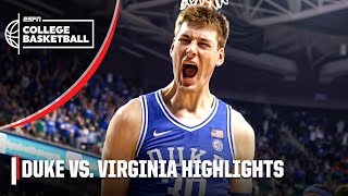 ACC Championship Duke Blue Devils vs Virginia Cavaliers  Full Game Highlights [upl. by Lenoyl954]