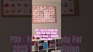 My Vision Board 2025 visionboard visionarymindset goalsetting [upl. by Adalard]